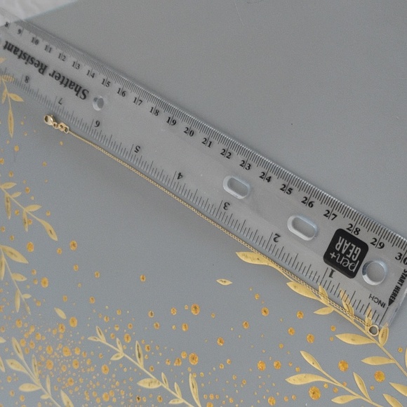 14 K Gold Rolo Chain Bracelet - Picture 6 of 8